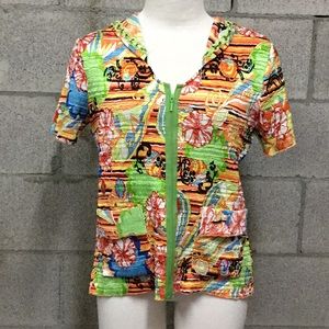 Alberto Makali Short Sleeve Top